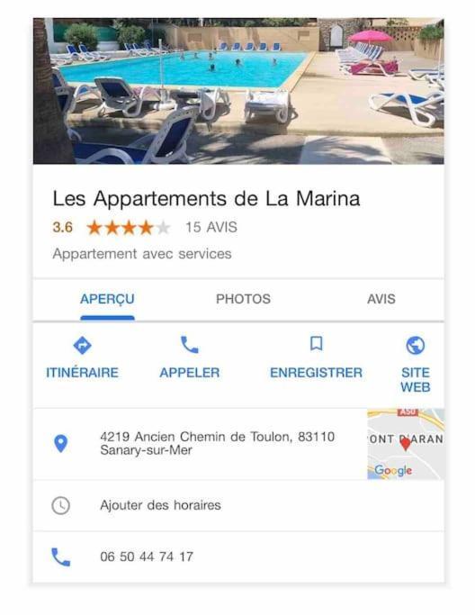 Les Appartements De La Marina サナリー・シュル・メール エクステリア 写真